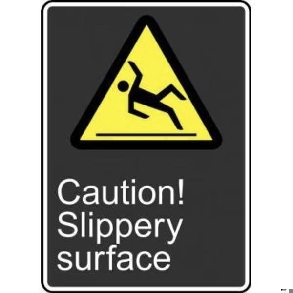 Accuform SAFETY SIGN CAUTION SLIPPERY MCSA620XT MCSA620XT - main